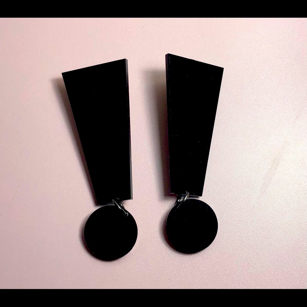 BIG exclamation point earrings by Gerlan Jeans!